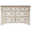 image:imageSignature Design by Ashley Realyn French Country 7 Drawer Two Tone Dresser Chipped White and 3 Drawer Nightstand with Electrical Outlets amp USB Ports Chipped White7