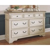 image:imageSignature Design by Ashley Realyn French Country 7 Drawer Two Tone Dresser Chipped White and 3 Drawer Nightstand with Electrical Outlets amp USB Ports Chipped White7