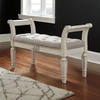 image:imageSignature Design by Ashley Realyn Upholstered Accent Bench Antique WhiteRaelyn