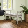 image:imageSignature Design by Ashley Realyn Upholstered Accent Bench Antique WhiteRaelyn
