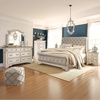 image:imageSignature Design by Ashley Realyn Upholstered Tufted Cottage Headboard ONLY Twin Vintage WhiteQueen