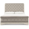 image:imageSignature Design by Ashley Realyn Upholstered Tufted Cottage Headboard ONLY Twin Vintage WhiteQueen
