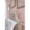 image:imageSignature Design by Ashley Realyn Upholstered Tufted Cottage Headboard ONLY Twin Vintage WhiteTwin