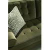 image:imageSignature Design by Ashley Reveon Lakes MidCentury Modern Tufted Velvet Chaise with Loose Seat Cushions Dark Green