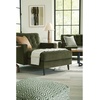 image:imageSignature Design by Ashley Reveon Lakes MidCentury Modern Tufted Velvet Chaise with Loose Seat Cushions Dark Green