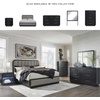 image:imageSignature Design by Ashley Rowanbeck 7 Drawer Bedroom Dresser and MirrorKing Upholstered Panel Bed