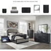 image:imageSignature Design by Ashley Rowanbeck 7 Drawer Bedroom Dresser and MirrorQueen Upholstered Panel Bed