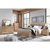 image:imageSignature Design by Ashley Rustic Nightstand with USB Brown Bedside Table153D x 317W x 539H 5 Drawers