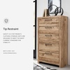 image:imageSignature Design by Ashley Rustic Nightstand with USB Brown Bedside Table153D x 317W x 539H 5 Drawers