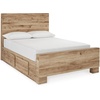 image:imageSignature Design by Ashley Rustic Nightstand with USB Brown Bedside TableFull