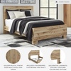 image:imageSignature Design by Ashley Rustic Nightstand with USB Brown Bedside TableKing