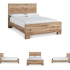 image:imageSignature Design by Ashley Rustic Nightstand with USB Brown Bedside TableKing