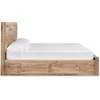 image:imageSignature Design by Ashley Rustic Nightstand with USB Brown Bedside TableKing