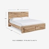 image:imageSignature Design by Ashley Rustic Nightstand with USB Brown Bedside TableKing