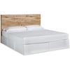 image:imageSignature Design by Ashley Rustic Nightstand with USB Brown Bedside TableKing