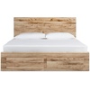 image:imageSignature Design by Ashley Rustic Nightstand with USB Brown Bedside TableKing