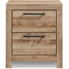 image:imageSignature Design by Ashley Rustic Nightstand with USB Brown Bedside TableOne Size