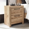 image:imageSignature Design by Ashley Rustic Nightstand with USB Brown Bedside TableOne Size