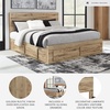 image:imageSignature Design by Ashley Rustic Nightstand with USB Brown Bedside TableQueen
