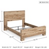 image:imageSignature Design by Ashley Rustic Nightstand with USB Brown Bedside TableQueen