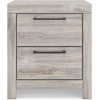 image:imageSignature Design by Ashley Ryderton 2 Drawer Nightstand Light Gray