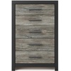 image:imageSignature Design by Ashley Ryderton 5Drawer Dresser BlackGray