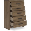 image:imageSignature Design by Ashley Ryderton 6 Drawer Bedroom Dresser Gray153D x 317W x 404H 5 Drawers