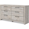 image:imageSignature Design by Ashley Ryderton 6 Drawer Bedroom Dresser Gray153D x 587W x 365H 6 Drawers