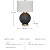 image:imageSignature Design by Ashley Sandorman Horse Table Lamp BronzeBlueGold Finish