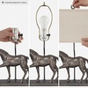 image:imageSignature Design by Ashley Sandorman Horse Table Lamp BronzeBronze Finish