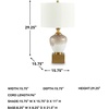 image:imageSignature Design by Ashley Sandorman Horse Table Lamp BronzeBrownWhiteGold