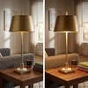 image:imageSignature Design by Ashley Sandorman Horse Table Lamp BronzeGold FinishWhite