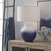 image:imageSignature Design by Ashley Sandorman Horse Table Lamp BronzeWhiteNavy