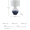 image:imageSignature Design by Ashley Sandorman Horse Table Lamp BronzeWhiteNavy
