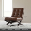 image:imageSignature Design by Ashley Scissor Base Slipper Accent Chair BrownBrown