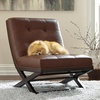 image:imageSignature Design by Ashley Scissor Base Slipper Accent Chair BrownBrown