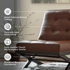image:imageSignature Design by Ashley Scissor Base Slipper Accent Chair BrownBrown