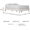 image:imageSignature Design by Ashley Shawburn Full Wood Platform Bed Whitewash