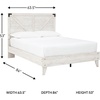 image:imageSignature Design by Ashley Shawburn Queen Farmhouse Platform BedWhiteDark Charcoal Gray