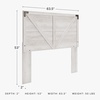 image:imageSignature Design by Ashley Shawburn Queen Headboard Only Whitewash