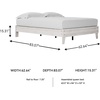 image:imageSignature Design by Ashley Shawburn Queen Platform Bed Whitewash