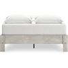 image:imageSignature Design by Ashley Shawburn Vintage Queen Platform Bed with Metal Slats No Box Spring Needed Light Gray