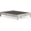 image:imageSignature Design by Ashley Shawburn Vintage Queen Platform Bed with Metal Slats No Box Spring Needed Light Gray