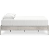 image:imageSignature Design by Ashley Shawburn Vintage Queen Platform Bed with Metal Slats No Box Spring Needed Light Gray