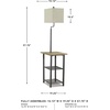 image:imageSignature Design by Ashley Shianne Floor Lamp with Table and Shelves