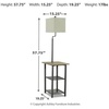 image:imageSignature Design by Ashley Shianne Floor Lamp with Table and Shelves