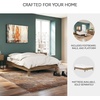 image:imageSignature Design by Ashley Socalle Casual Full Platform Bed Minimalist No Headboard Foundation or Box Spring Not Needed SpaceSaving Foundation BlackHoney Brown