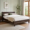 image:imageSignature Design by Ashley Socalle Casual Full Platform Bed Minimalist No Headboard Foundation or Box Spring Not Needed SpaceSaving Foundation BlackMocha Brown