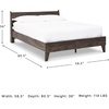 image:imageSignature Design by Ashley Socalle Casual Full Platform Bed Minimalist No Headboard Foundation or Box Spring Not Needed SpaceSaving Foundation BlackMocha Brown