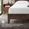 image:imageSignature Design by Ashley Socalle Casual Full Platform Bed Minimalist No Headboard Foundation or Box Spring Not Needed SpaceSaving Foundation BlackMocha Brown